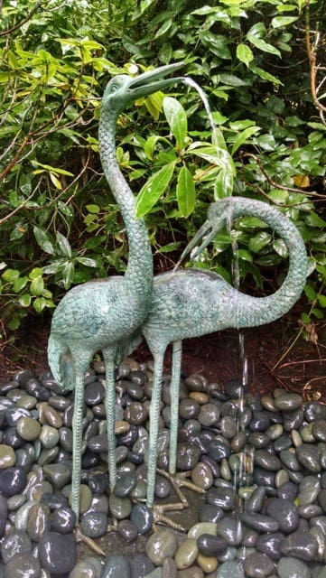 Bronze sculpture fountain in Everette, WA